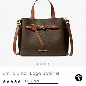 Micheal kors Emilia Small Logo Satchel